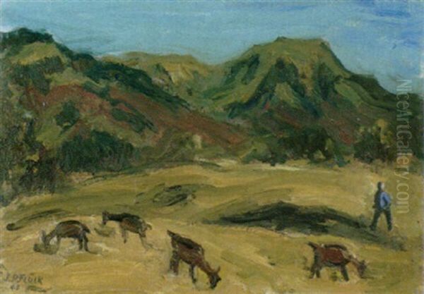 Landschaft Mit Hirte Und Ziegen - view 1