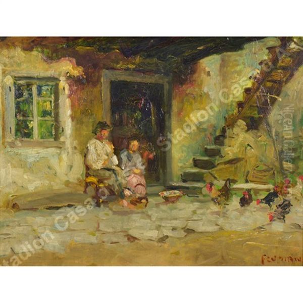 Famigliola Nel Cortile Carsico - view 1