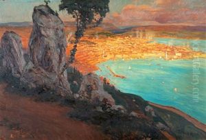 Ansicht Von Triest by Ugo Flumiani