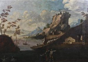 Idyllic Landscape With Ruin