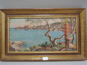 Paysage Des Roches Rouges A Agay by Piero Focardi