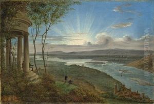 Blick Vom Niederwald Auf Rudesheim by Daniel Fohr