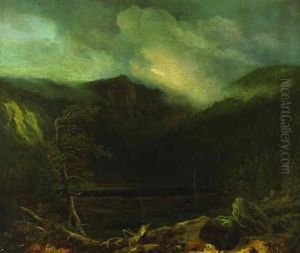 Romantische Bergwelt Mit Gebirgssee by Daniel Fohr