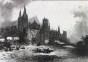 Town Scene by John Henry Foley