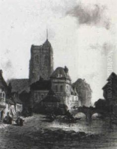 St. Dinon From The River by John Henry Foley