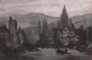 Continental Town View by John Henry Foley
