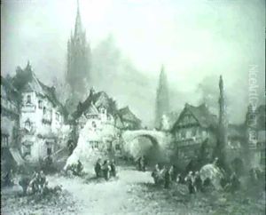 Markt In Schaffhausen by John Henry Foley