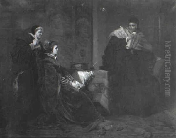 Scene From Sir Walter Scott's History Of Scotland - view 1