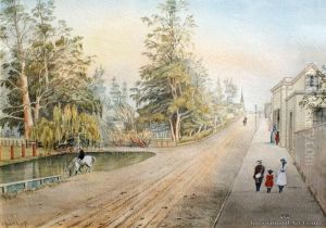 Street Scene And Park