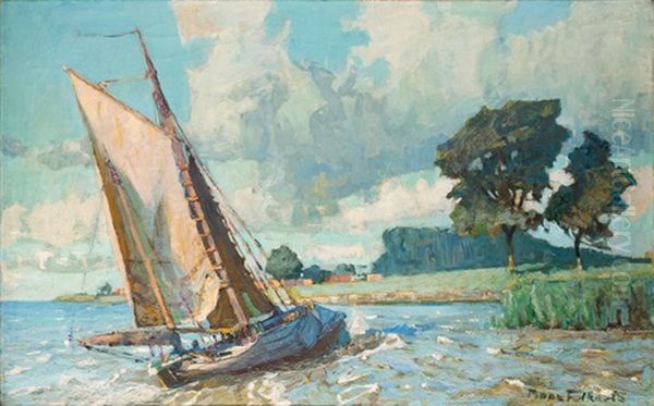 Fischerboot Auf Der Leda, Leerort - view 1
