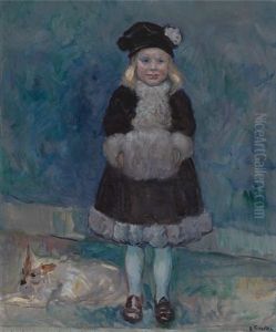 Liten Pike Med Hund by Bernhard Folkestad