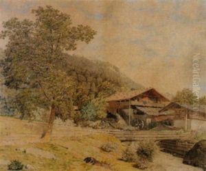 Alte Sagerei Im Berner Oberland by Rudolf Follenweider