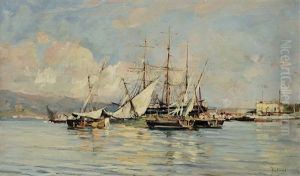 Segelboote Im Hafen by Carlo Follini