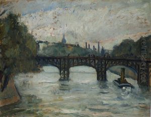 Il Ponte Di Ferro Sulla Senna, Parigi by Enrico Fonda