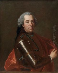 Portrait D'henri Francois Gerbold, Marquis De Sailly by Louis De Fontaine