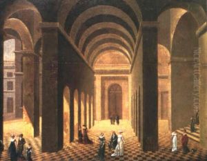 Architecture En Perspective Et Personnages by Pierre Francois Leonard Fontaine