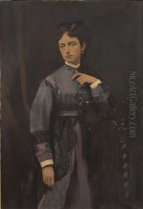 Portrait De Femme by Victor Fontaine