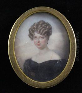 Lady Wearing A Black Dress
