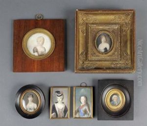 Portrait De Jeune Femme Blonde by Jean Francois Gerard Fontallard