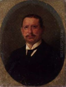 Portrait Of A Nobleman In A White Shirt And A Black Coat