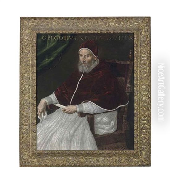 Portrait Of Pope Gregory Xiii (1502-1585), Three-quarter-length, Seated - view 1
