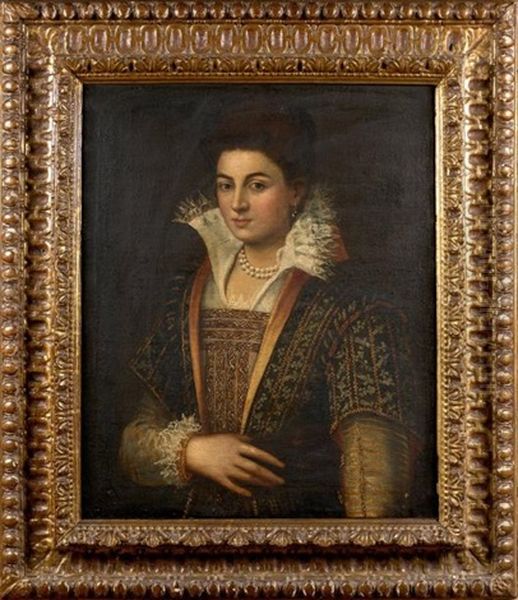 Portrait De Dame Au Collier De Perle - view 1