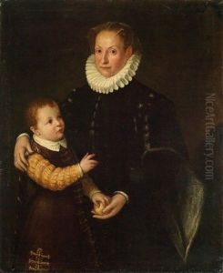 Bildnis Einer Dame Mit Kind by Lavinia Fontana