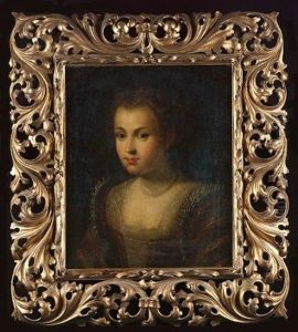 Portrait Of A Young Girl, Bust-length, In A Lace-trimmed Dress With A Pearl Necklace And Earrings by Lavinia Fontana