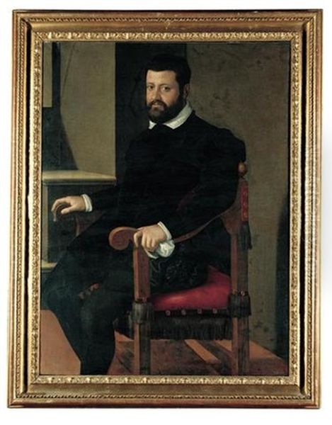 Portrait Of A Gentleman Seated By An Open Window - view 1
