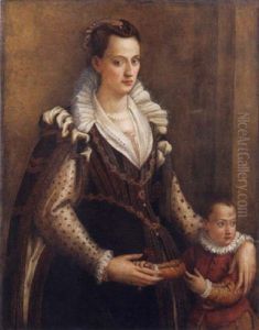 Ritratto Di Donna Con Bambino by Lavinia Fontana