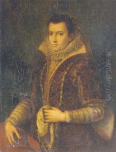 Portrait Of A Lady By A Table by Lavinia Fontana