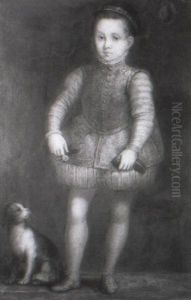 Portrait De Jeune Garcon Au Chien by Lavinia Fontana