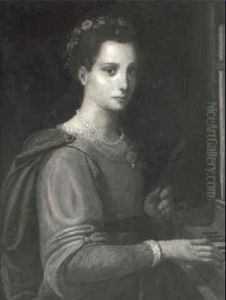 Portrait Of A Lady As St. Cecilia by Lavinia Fontana