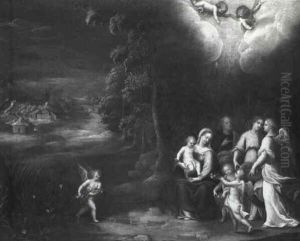 The Rest On The Flight Into Egypt by Lavinia Fontana