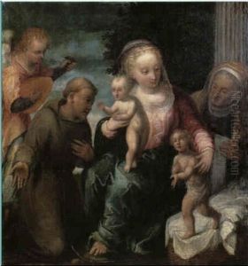 The Madonna And Child With Saints by Lavinia Fontana