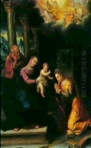 Sposalizio Mistico Di Santa Caterina by Lavinia Fontana