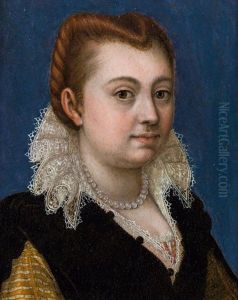 Portrait Of A Woman With A Lace Collar