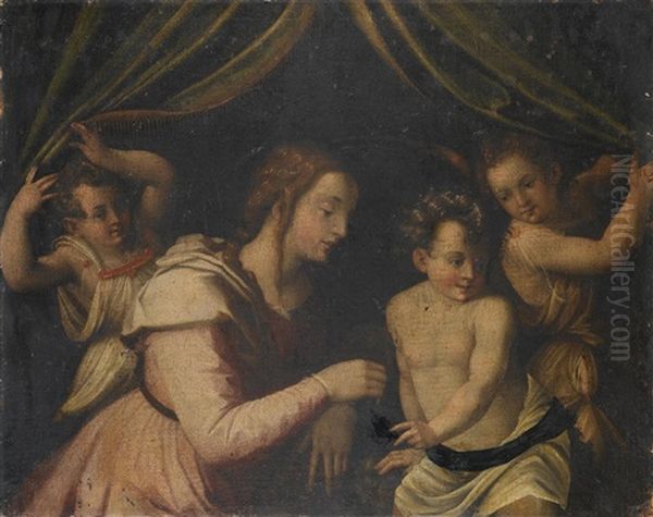 Saint Elizabeth With The Infant Saint John The Baptist - view 1