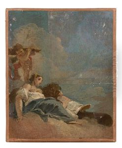 Allegorie De La Force Et Allegorie De La Justice (2 Works) by Francesco Salvator Fontebasso