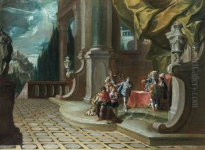 Passation De Pouvoir Dans Un Palais Avec Le Nom De Jesus En Haut A Droite