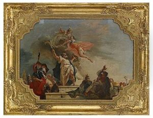 Ifigenias Offer (study For Ceiling Painting) by Francesco Salvator Fontebasso