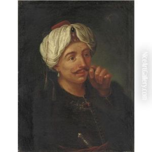 Ritratto In Veste Di Orientale by Francesco Salvator Fontebasso
