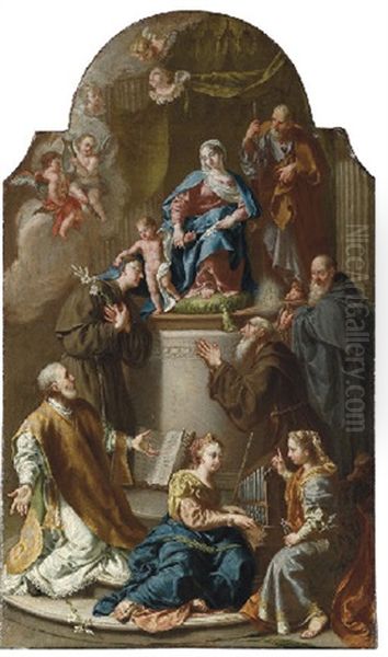 The Holy Family With Saints - A Ricordo - view 1