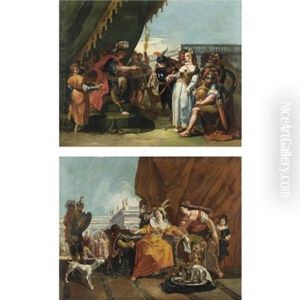 La Continenza Di Scipione (+ Sofonisba Riceve Il Veleno; Pair) by Francesco Salvator Fontebasso