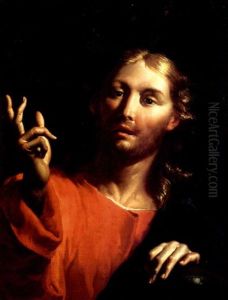 Salvator Mundi by Francesco Salvator Fontebasso