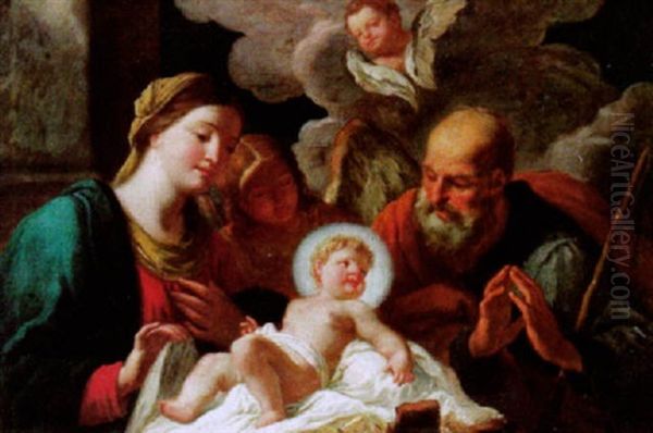 La Sacra Famiglia Con Angeli - view 1