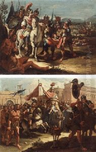 Porus Brought Wounded Before Alexander