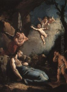 The Penitent Mary Magdalene In The Wilderness