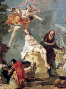 The Sacrifice Of Iphigenia by Francesco Salvator Fontebasso