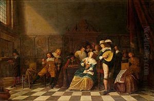 Musikunderhallningen by Adriaen Lucasz Fonteyn